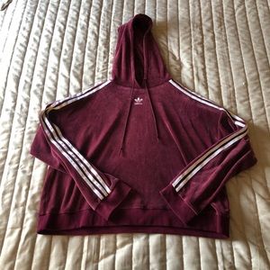 Velvet women’s adidas hoodie, slight crop